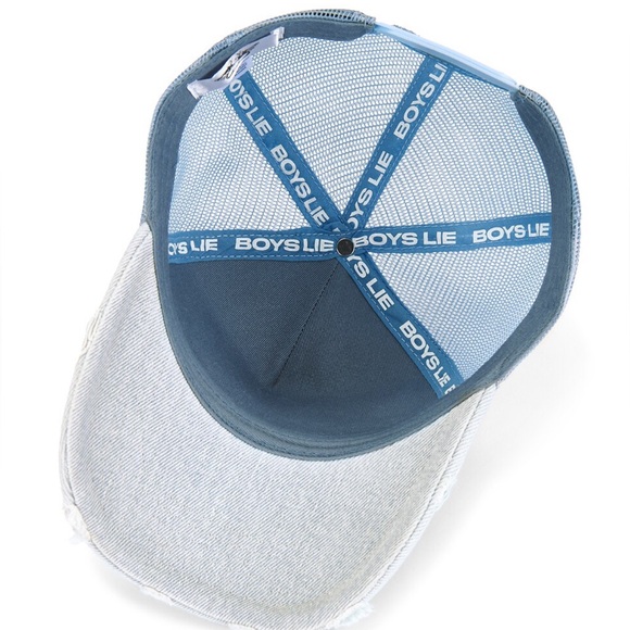 Boys Lie 1-800 Heart Trucker Hat - Picture 4 of 4